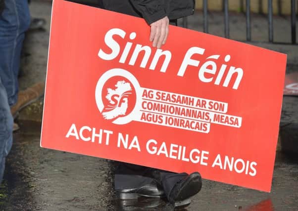 Failure to agree on an Irish language act is one of the issues preventing the restoration of devolution