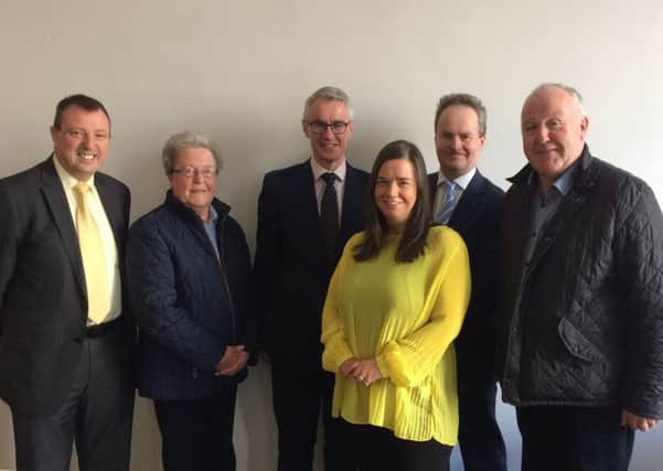 Aldermen Ian Burns and Elizabeth Ingram along with Councillors Hazel Loane and Seamus Doyle met with Terry Robb and Dan McGinn from Ulster Bank to voice their concerns over the proposed branch closures in Dromore and Rathfriland.