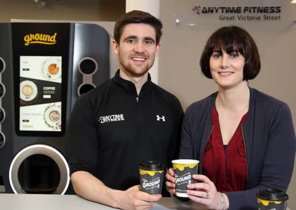 Ben McCourt, head of fitness and programming, Anytime Fitness, Belfast and Louise Moss, training and development manager, Ground Espresso Bars