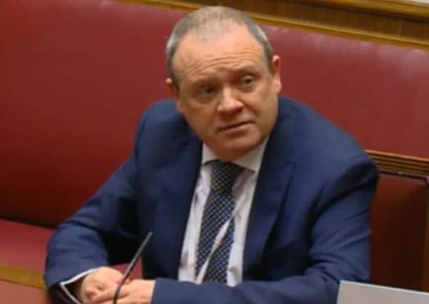Seamus Hughes giving evidence to the RHI inquiry yesterday, where he spoke candidly about his lack of energy expertise