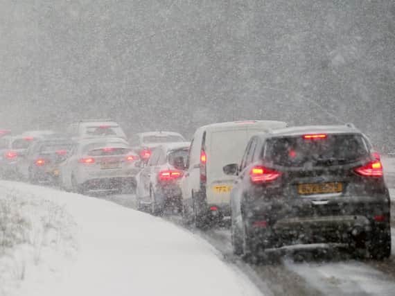 Snow has affected parts of Northern Ireland