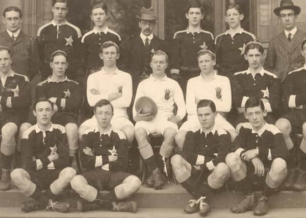 The 1913-14 Campbell College First XV, half of whom died in action during World War One