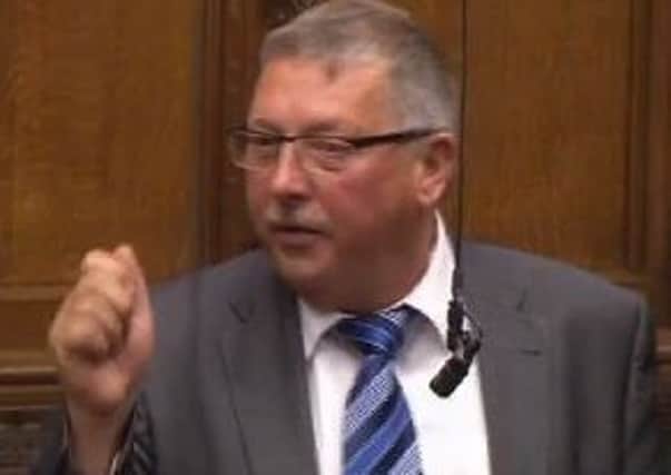 Sammy Wilson said the EU was attempting to back Theresa May into a corner
