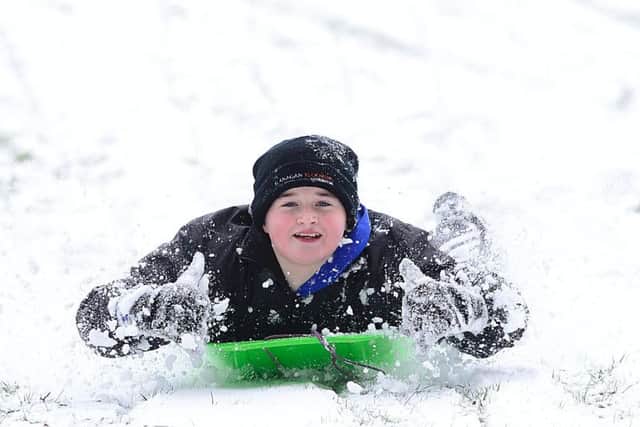 Many schools have closed due to the wintry conditions and kids have been taking full advantage of the snow