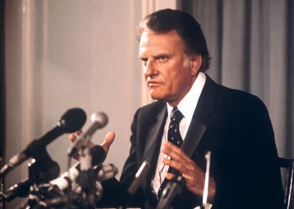File photo dated 17/05/82 of US evangelist Billy Graham, who died at his home in North Carolina at the age of 99