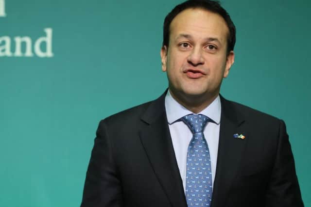 "I cannot see how it is in the Republic's interests for its current prime minister, Leo Varadkar (pictured above), to posture in this way," writes Mr Rees-Mogg