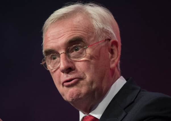 Shadow chancellor John McDonnell has an IRA plaque hanging in his study