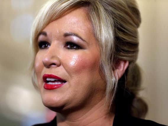 Sinn Fein's Michelle O'Neill, who has insisted Arlene Foster personally handed her a draft deal to restore powersharing in Northern Ireland just days before the DUP leader pulled the plug on talks.