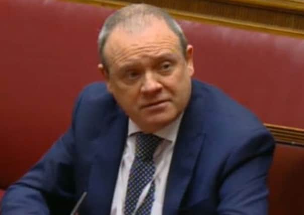 Seamus Hughes giving oral evidence to the public inquiry last week