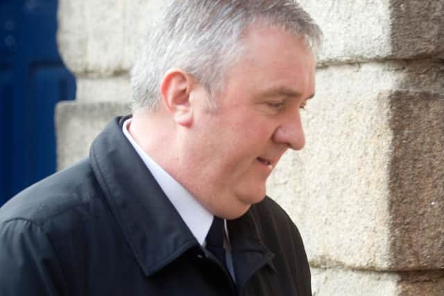 Former Garda Press Officer Dave Taylor arrives at the Disclosures Tribunal at Dublin Castle.