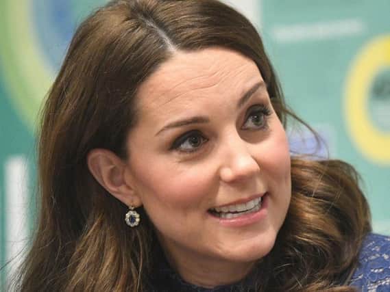 The Duchess of Cambridge, during a visit to officially open the new headquarters of children's mental health charity Place2Be in central London.