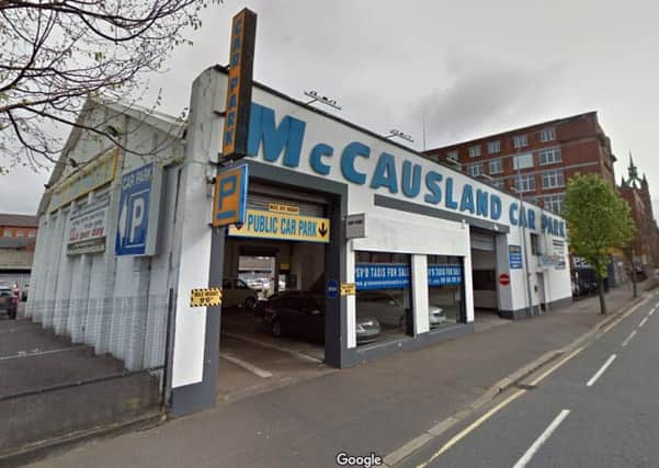 The scam happened at McCauslands in Belfast city centre