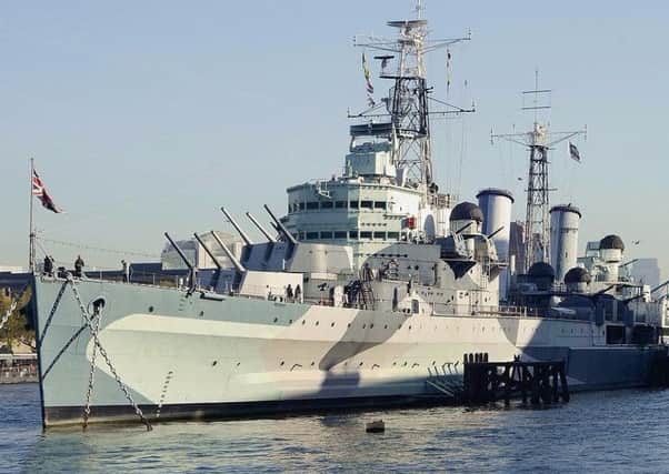 HMS Belfast has been moored on the Thames since 1971 and attracts more than 250,000 tourists annually
