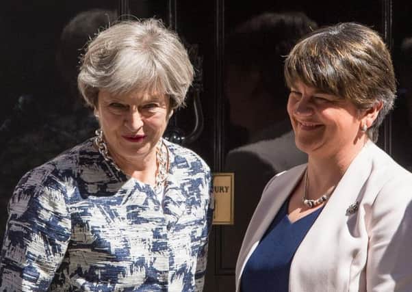 Arlene Foster, right, had justified concerns about the legacy inquests proceeding withouth a balanced package on legacy, and Theresa May, left, was also right to speak out about the current imbalance. It would have been a failure of leadership had they not done so