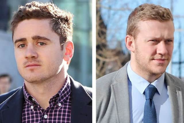 Ulster and Ireland rugby stars Paddy Jackson and Stuart Olding