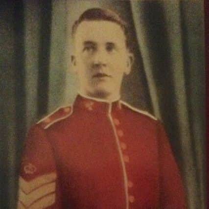 Edward Jones in his Irish Guards' uniform
