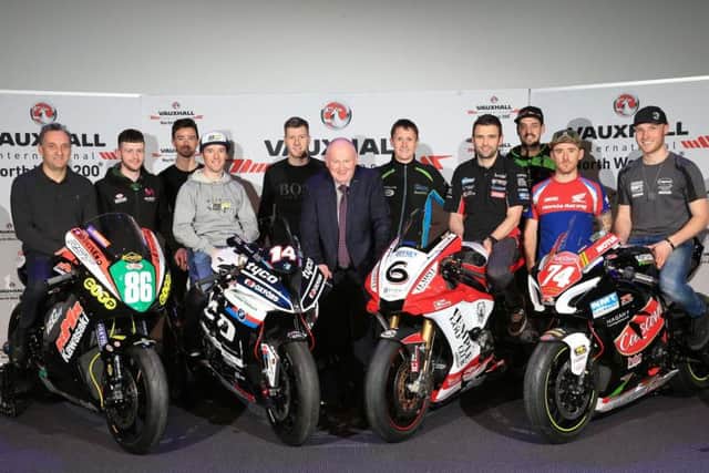 A host of top riders were in attendance at the official launch of the 2018 Vauxhall International North West 200 in Coleraine.