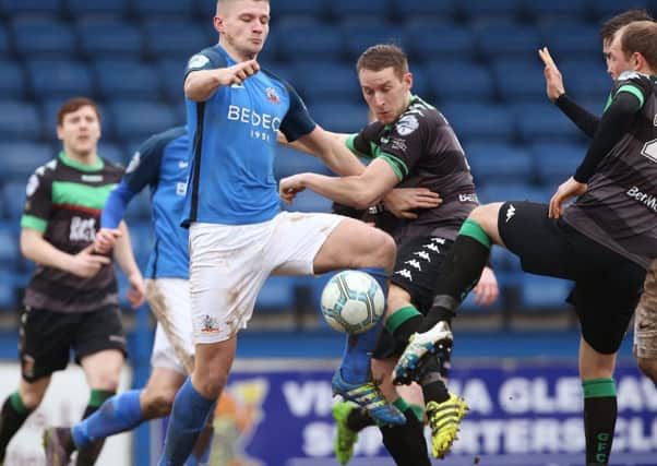 The incident happened at Mourneview Park where Glenavon played Glentoran