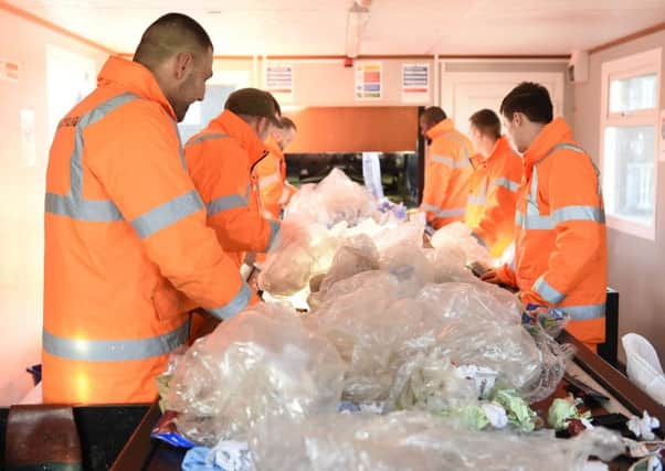 Prisoners at work in the Maghaberry Prison recycling project
