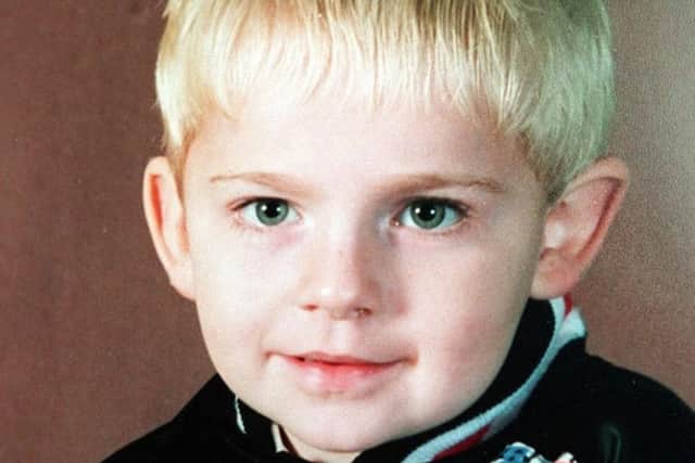 Three year-old Johnathan Ball was one of two Warrington victims