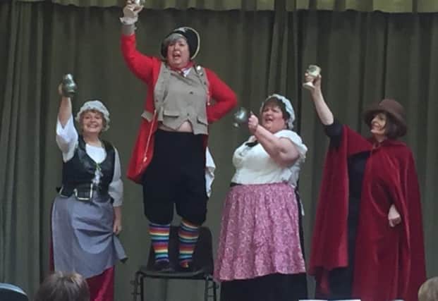 Vanessa Lorimer, Hazel Campbell, Joan Ward and Ann Hyde who performed the rousing 'Master of the House' from Les Miserables