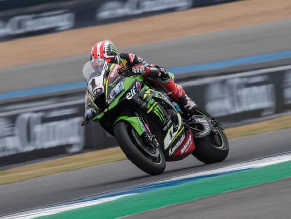 Jonathan Rea won Saturday's opening World Superbike race at the Chang International Circuit in Thailand.