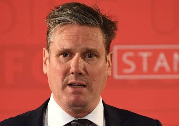 Sir Keir Starmer said the content of the EU withdrawal agreement is 'not legally binding'