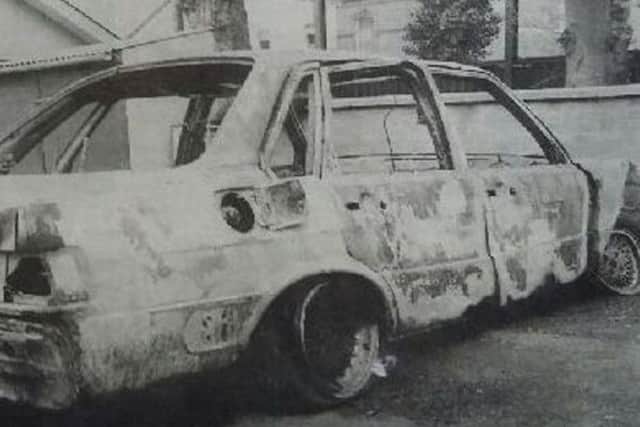 David Martin's car was completely destroyed in the explosion which claimed his life in April 1993.