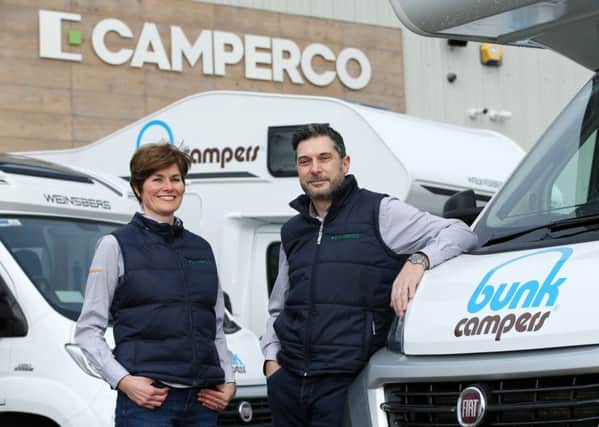 Camperco founders Louise Corken and Keith Charlton started their business in 2007 with a fleet of  five vehicles
