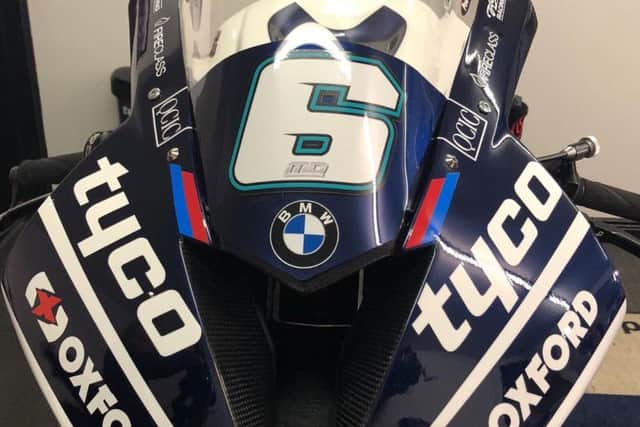 Michael Dunlop tweeted a picture of his Tyco BMW machine on Tuesday.