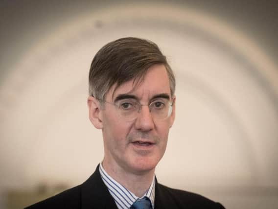 Conservative MP Jacob Rees-Mogg speaks about Brexit at a Leave Means Leave event at Carlton House Terrace, London