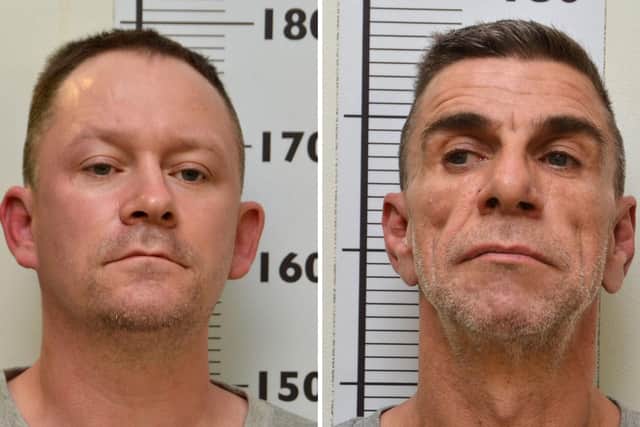 Undated handout comp of photos issued by Northumbria Police of Stephen Unwin (left) and William McFall who have been been convicted at Newcastle Crown Court for the murder of Quyen Ngoc Nguyen