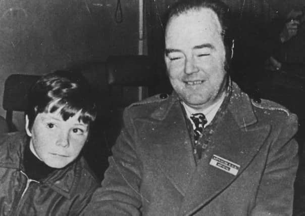 A young Austin Stack with his late father Brian, a senior Irish prison officer, who was shot by the IRA in 1983