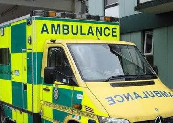 The Ambulance Service was called to the scene on Wednesday afternoon