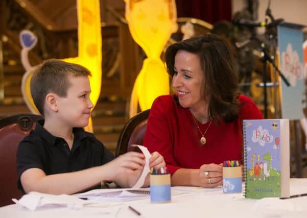 Pictured is Grainne McGuiness, Creative Director at Paper Owl Films, with Jake Williamson, 11, who is the voice of Pablo