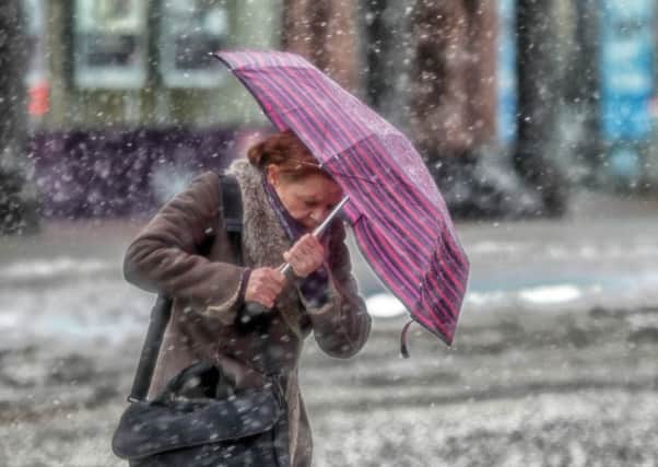 Rain, sleet, snow and strong winds are on the cards for Easter Monday