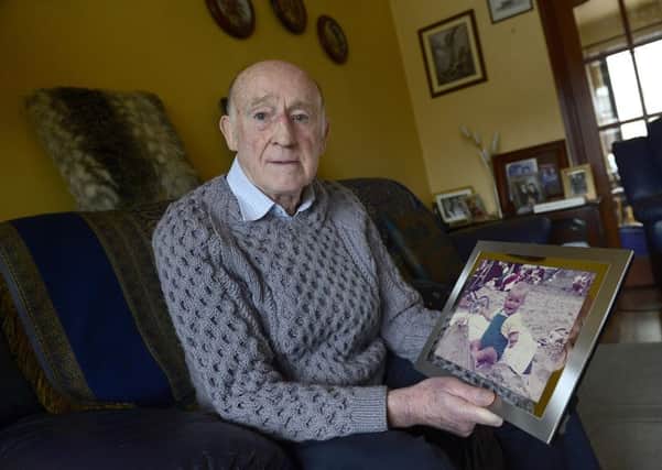 Pacemaker Press Belfast 30-03-2018:
Jackie Nicholl pictured at his home. His 17 month old son was killed by an IRA bomb and he has just resigned from the victims commission in a row over the definition of victims .
Picture By: Arthur Allison/Pacemaker.