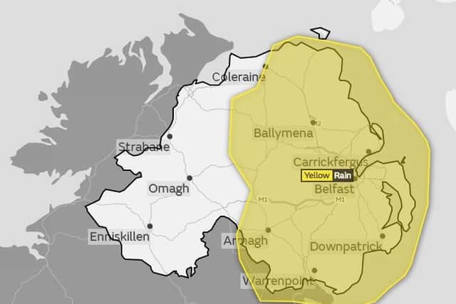Met Office overview of Northern Ireland for Easter Monday