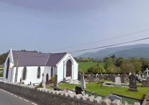 An image of St Mary's Church in Mullaghbawn where funeral mass was said for Matthew Henry (Matt) McCoy