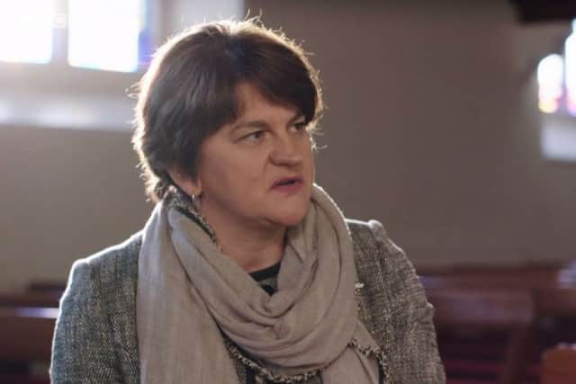Arlene Foster made her comments in an interview with Patrick Kielty which was broadcast on BBC One on Wednesday night