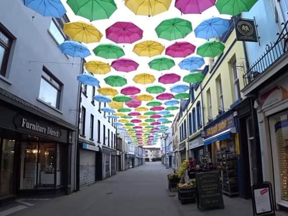 West Street in Carrickfergus now has a new eye-catching splash of colour