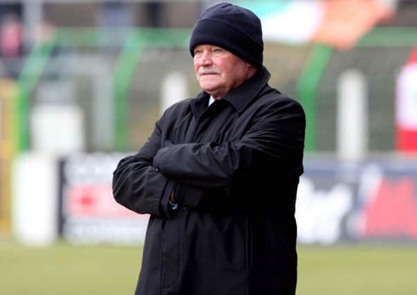 Glentoran manager Ronnie McFall.