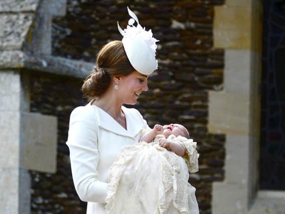 The Duchess of Cambridge and baby Charlotte