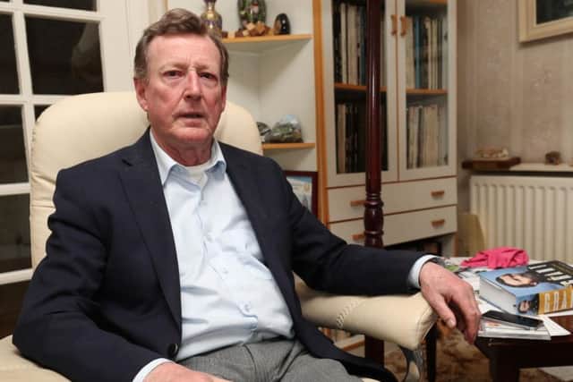 Former UUP Leader David Trimble reflects on the Good Friday agreement at his home in Lisburn Northern Ireland. David Trimble won the Nobel Peace Prize for his role in sealing the landmark 1998 Good Friday peace agreement and paramilitary arms were later decommissioned during his tenure as UUP chief