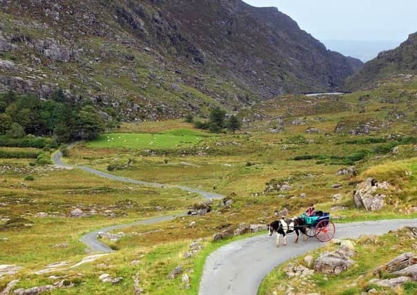 Pony and trap is a popular means of transport at the Gap of Dunloe in Co Kerry