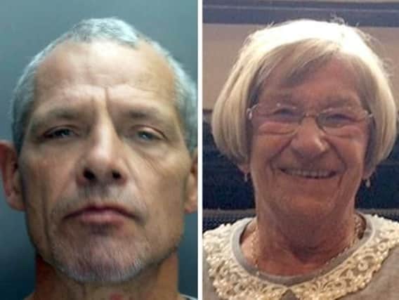 Drug addict burglar Charles Stapleton, who has been sentenced to life with a minimum term of 31 years at Liverpool Crown Court, raped and murdered an 80-year-old devout churchgoer,Teresa Wishart, before he pawned her jewellery, including her wedding ring, for 110.