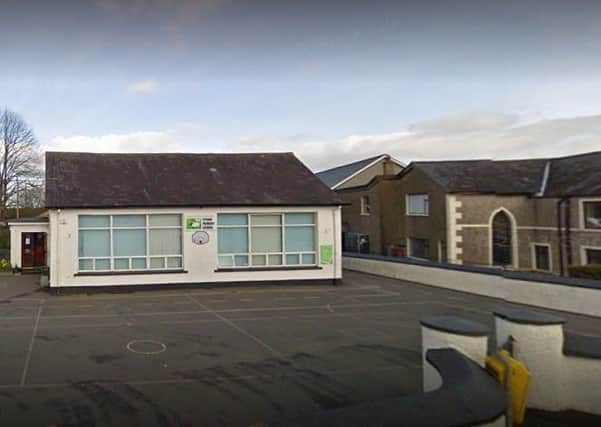 Straid Primary School in Straid near Ballyclare, Co Antrim. Google StreetVoew.--