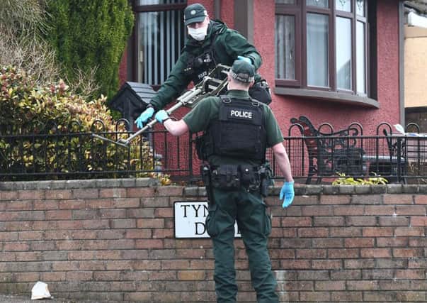 Police carry out searches in the Ballysillan and Tyndale area of north Belfast