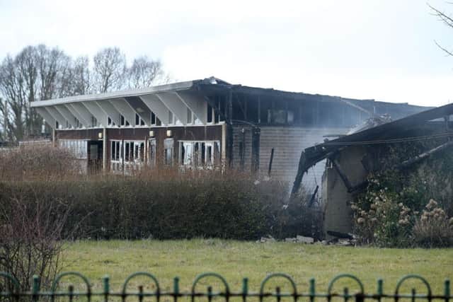 The former St Michael's Senior High Schoo at Cornakinnegar Road, Lurgan after firefighters were tasked with tackling a blaze.

 Photo by Kelvin Boyes / Press Eye