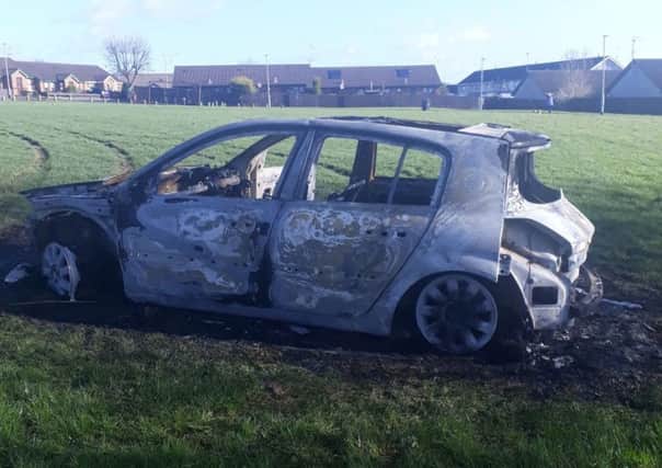 Car burnt out in Portadown